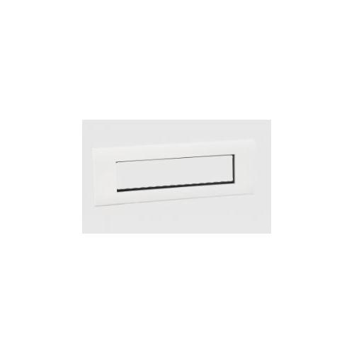 Legrand Myrius 8M White Plate With Frame Horizontal, 6732 68